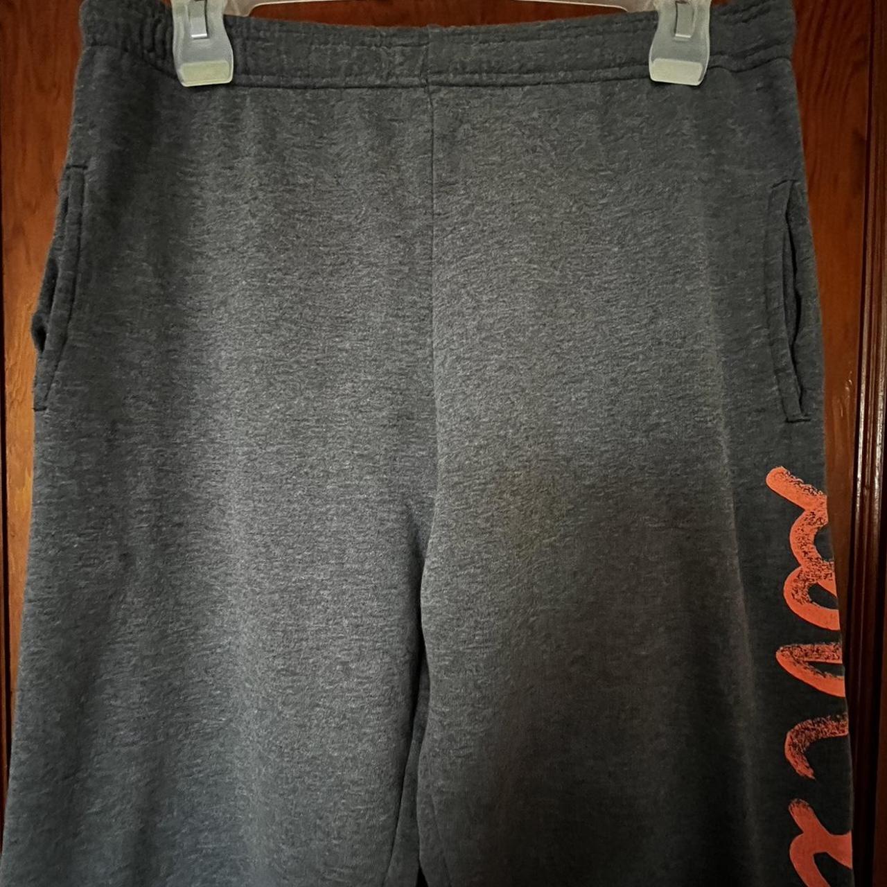 VS pink gray sweat pants with pockets and “love - Depop