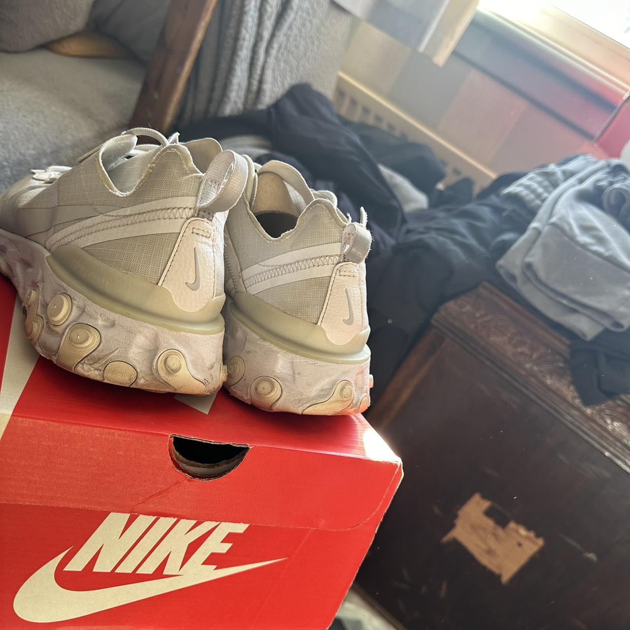 womens black react trainers