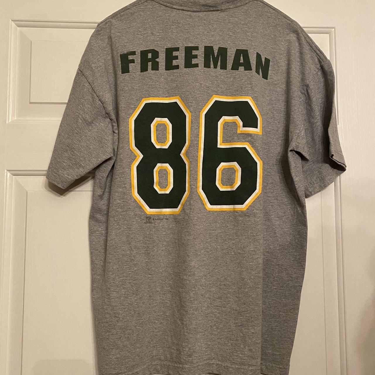 Vintage 90s Green Bay Packers V-Neck Antonio Freeman T-Shirt Size M