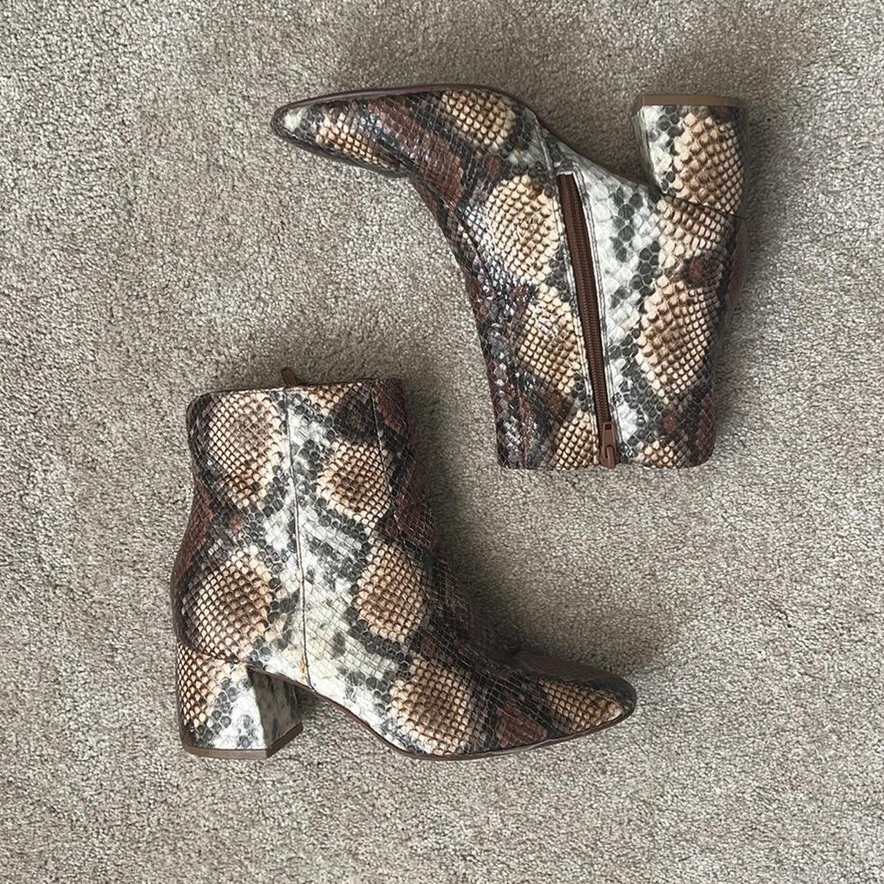 Chinese laundry cheap snakeskin booties