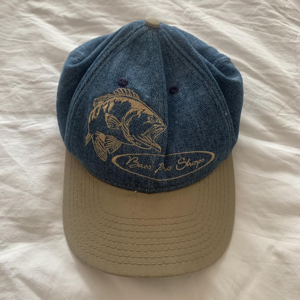 Vintage Bass Pro Shops denim baseball... - Depop