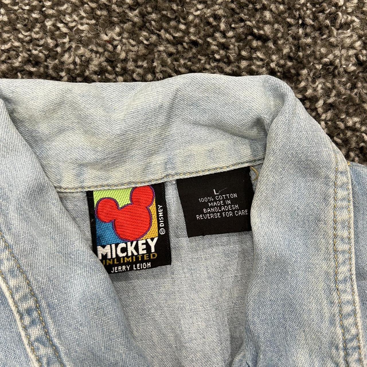 VNTG Denim Mickey Mouse Jacket‼️ 90s Mickey tag* ... - Depop