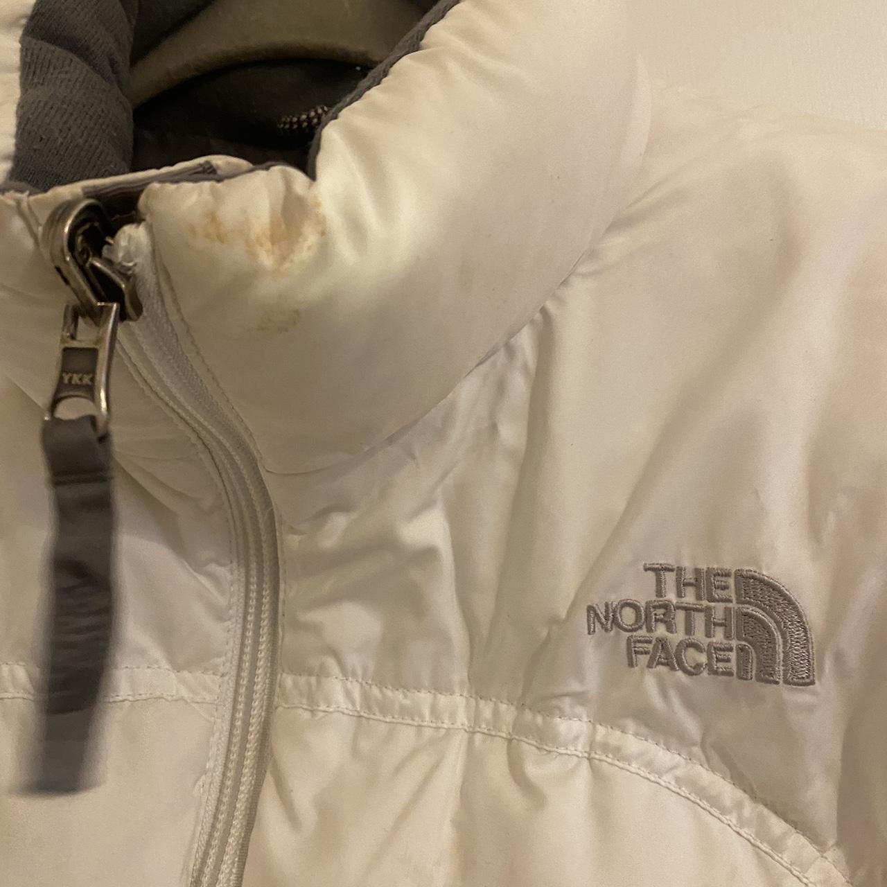 White North Face puffer In great condition just has... Depop