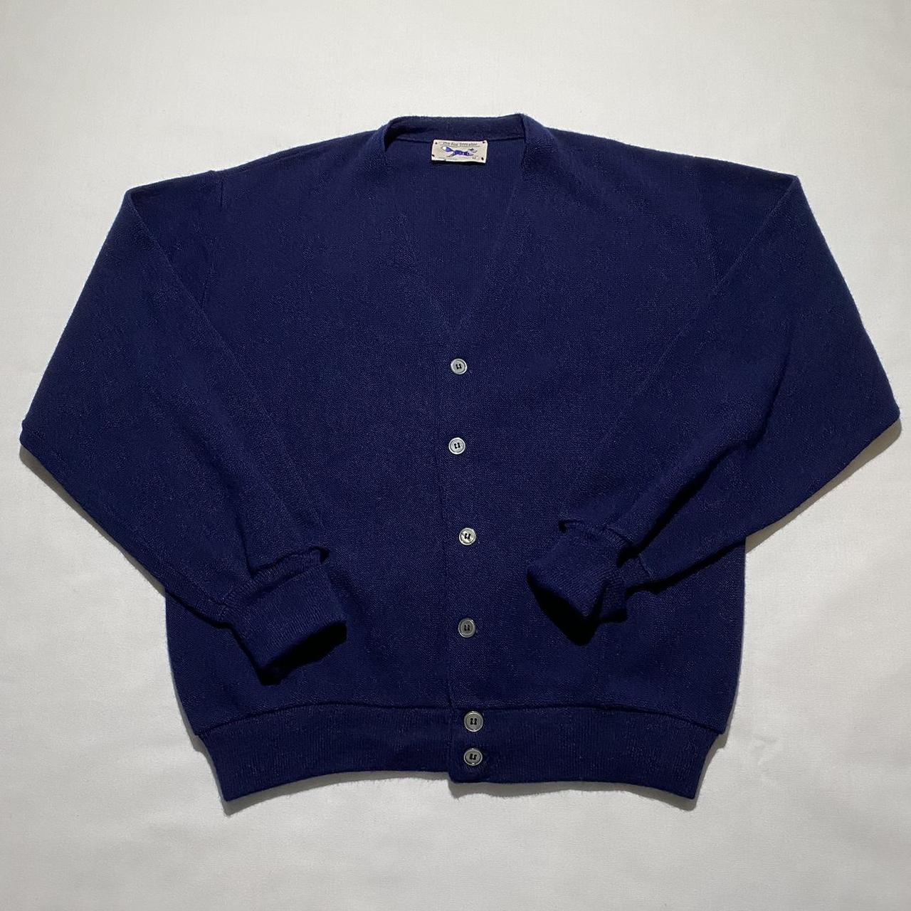 JCPenney Men's Navy Cardigan Depop
