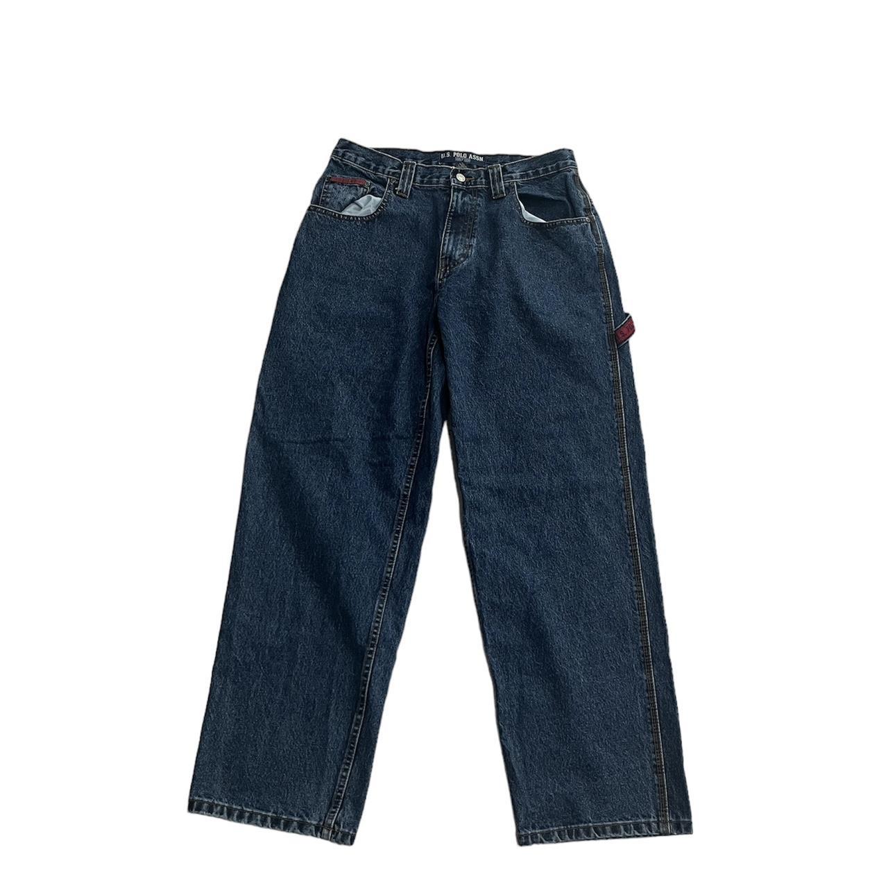 US Polo ASSN Baggy Y2K Carpenter Jeans Size... - Depop