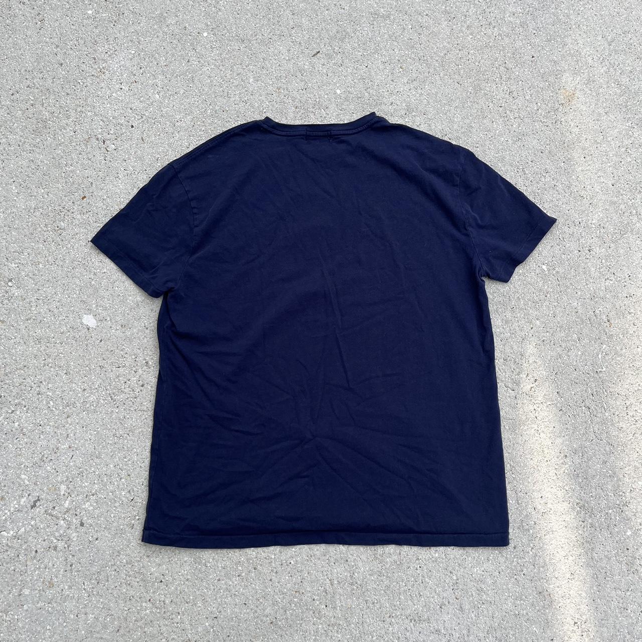 Polo Ralph Lauren Polo Bear Navy Blue Single Stitch... - Depop