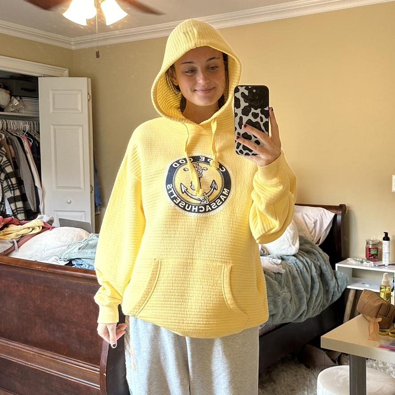 yellow Cape Cod hoodie