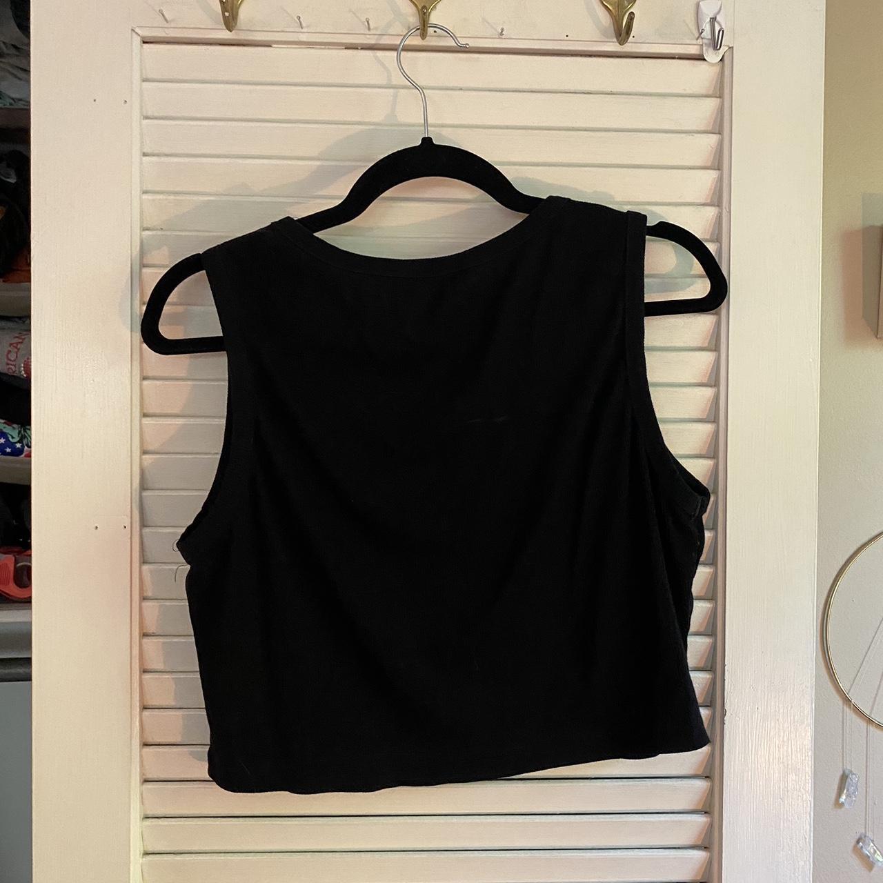 Shein Curve + Plus Women's Black Crop-top | Depop