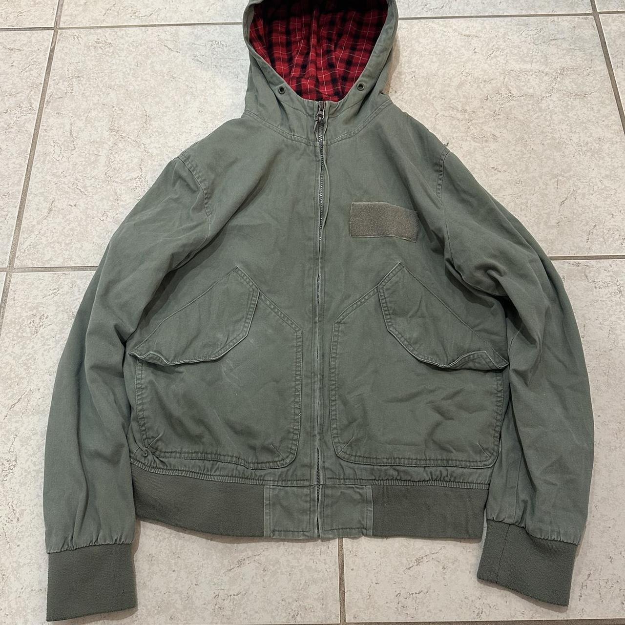 Beautiful Green Carharrt Style Bomber/Active Jacket.... - Depop