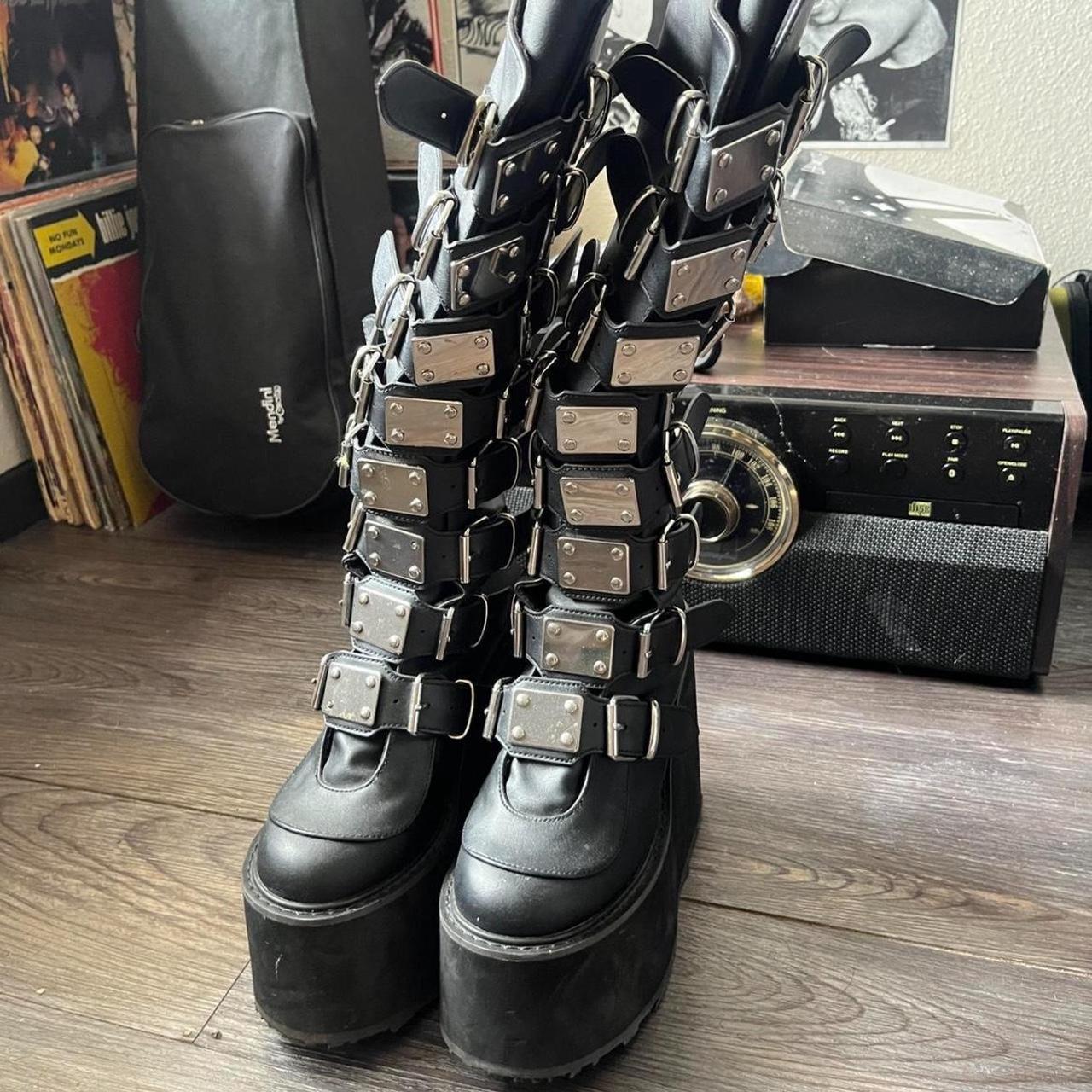 Demonia Women's Platform Boots - Black - US 7 – O… - image 1