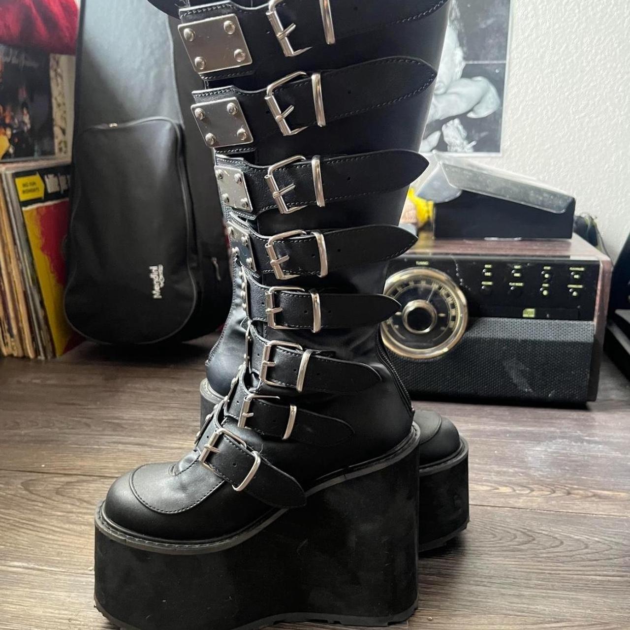 Demonia Women's Platform Boots - Black - US 7 – O… - image 3