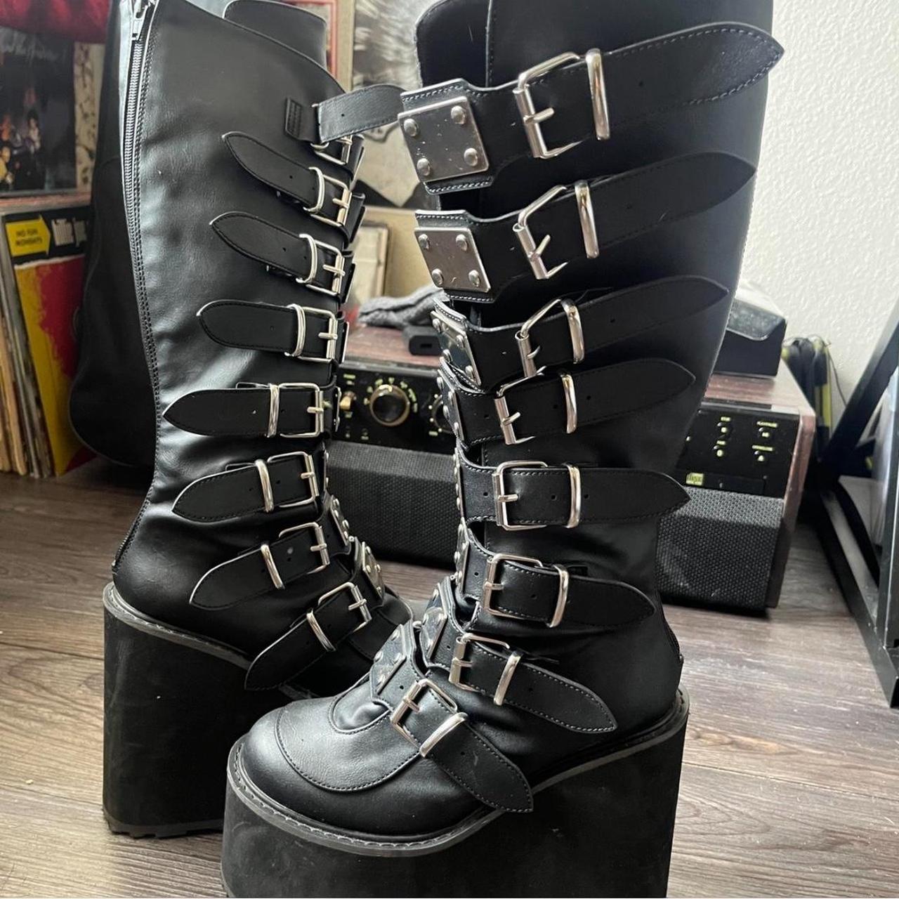 Demonia Women's Platform Boots - Black - US 7 – O… - image 5