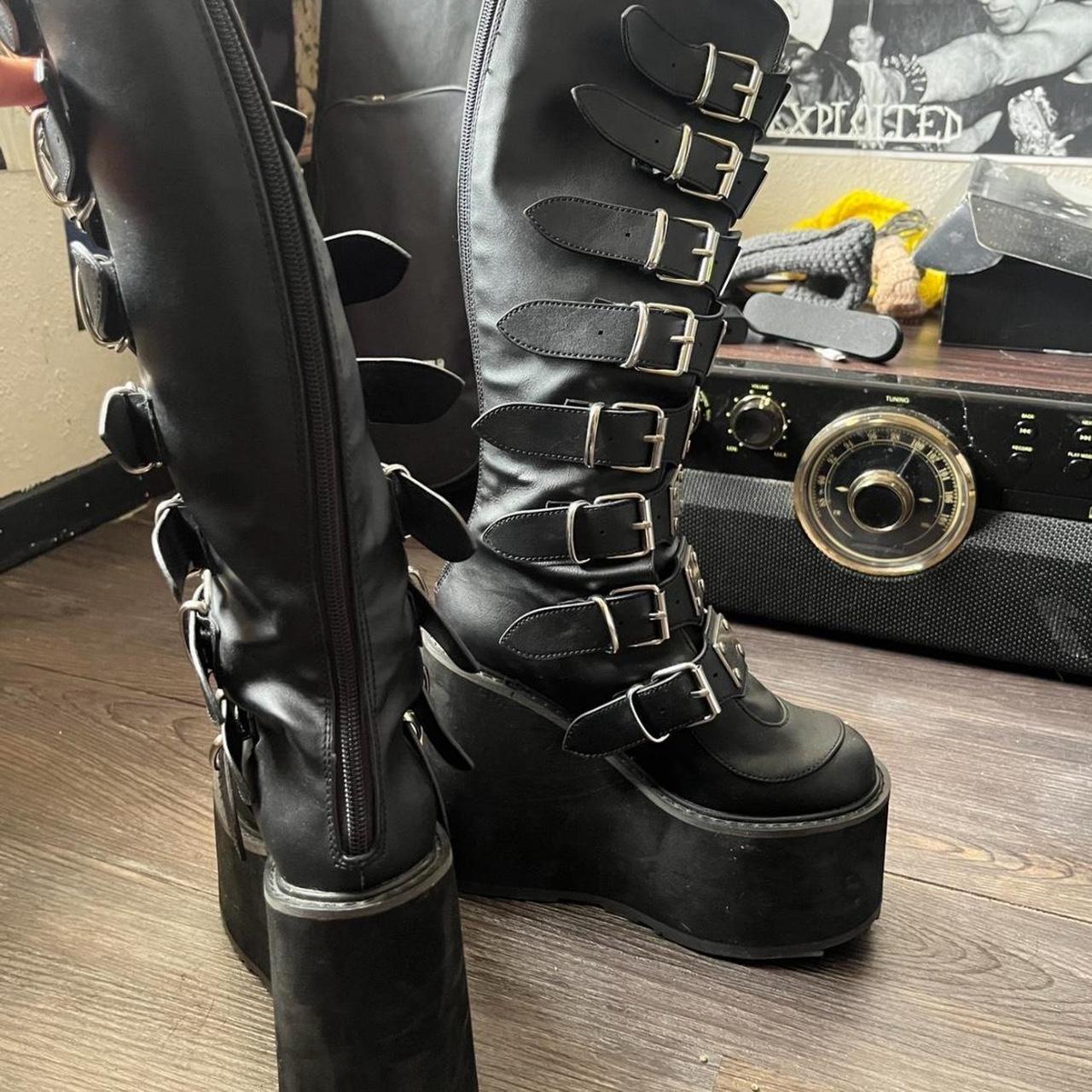 Demonia Women's Platform Boots - Black - US 7 – O… - image 4