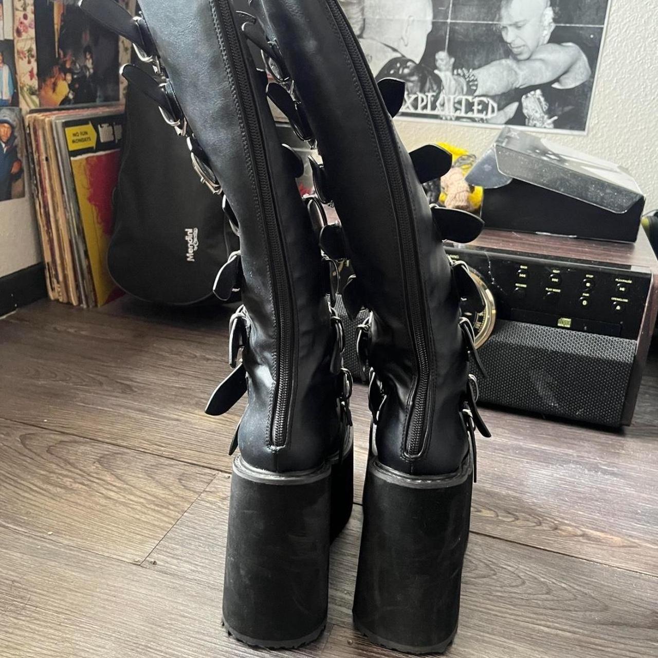 Demonia Women's Platform Boots - Black - US 7 – O… - image 6