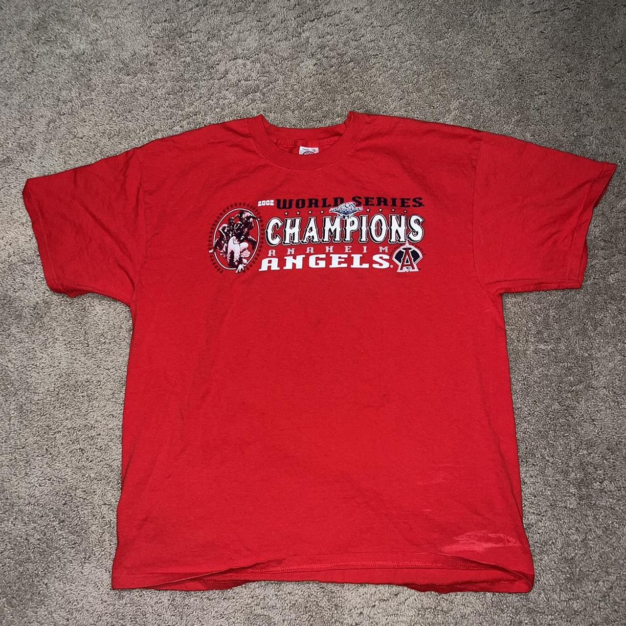 Vtg 2002 Angeles World Series Champions shirt Size - Depop