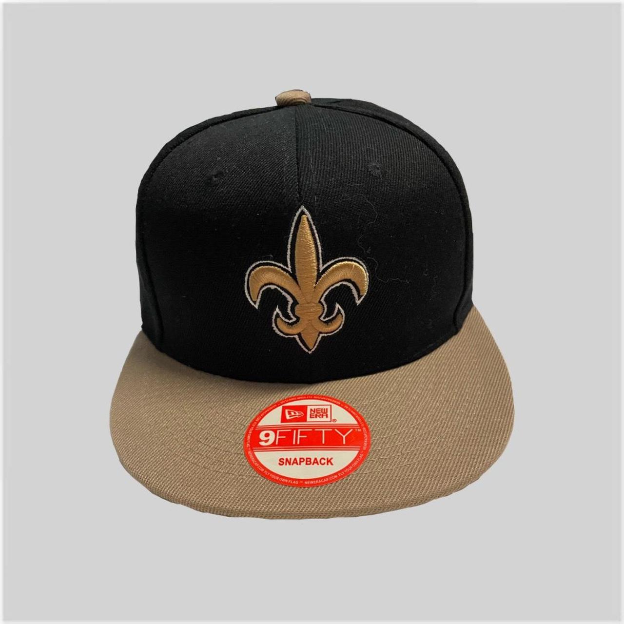 Men's New Era White/Black New Orleans Saints Retro 9FIFTY Snapback Hat