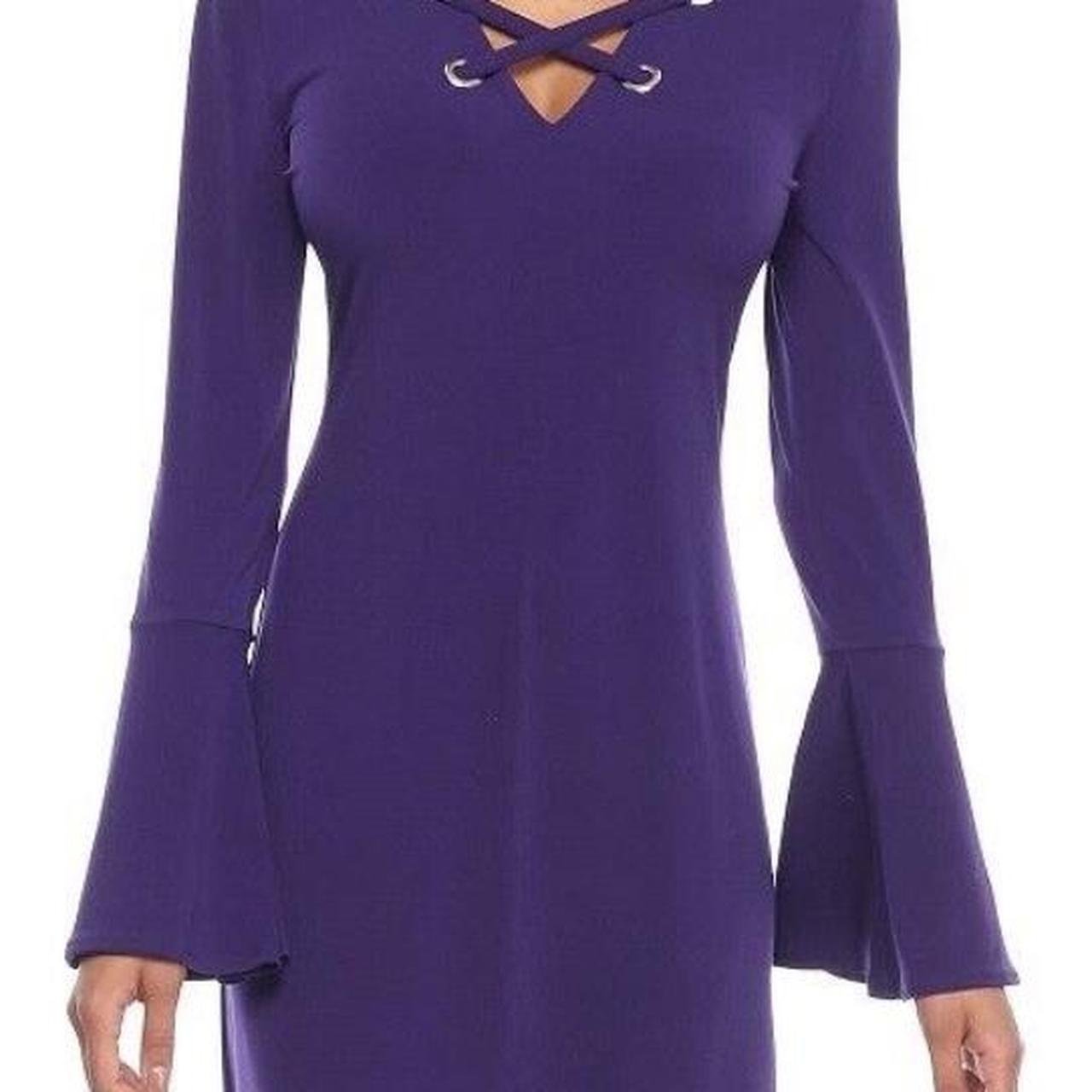 Michael kors purple dress on sale