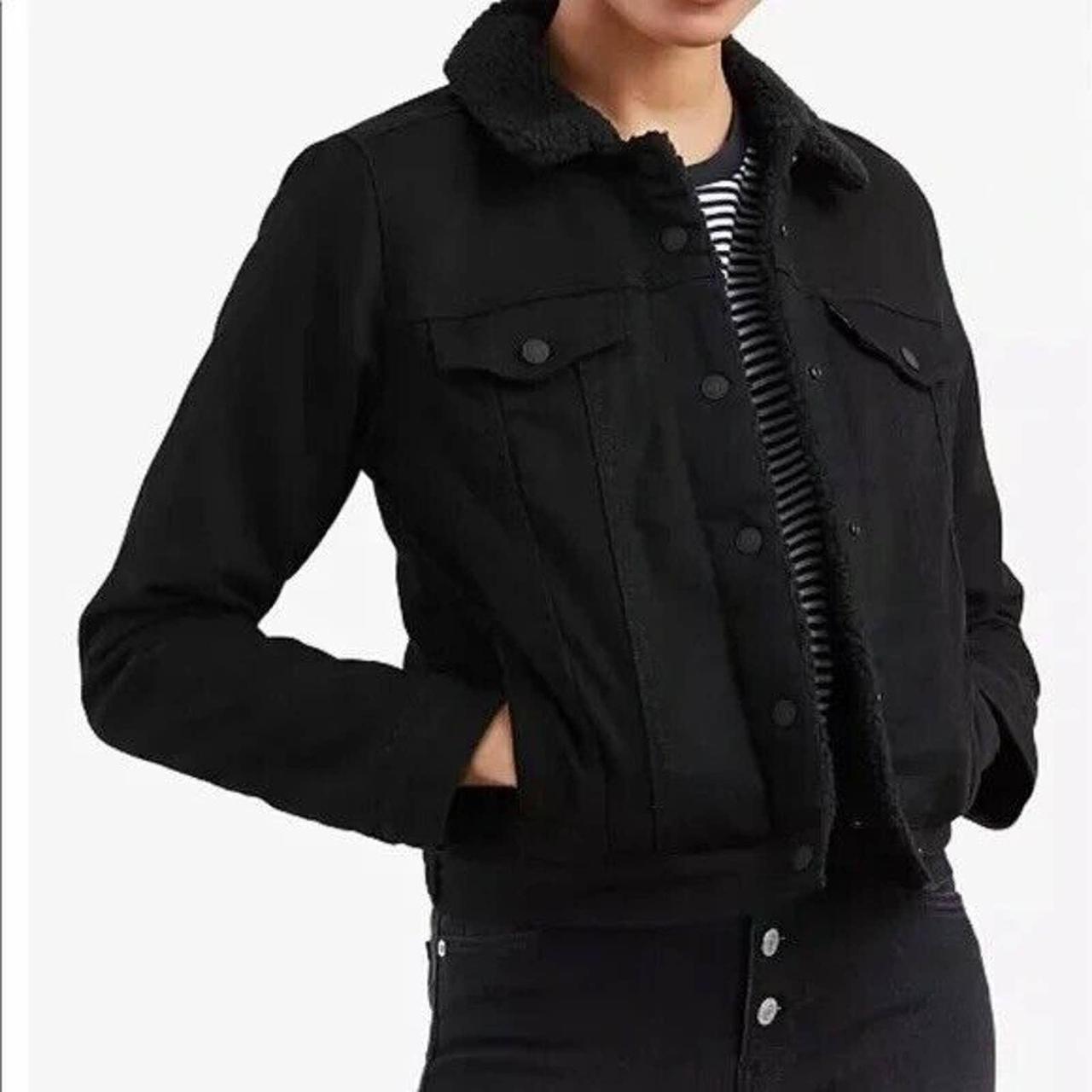 Levi's ex boyfriend trucker hotsell jacket black