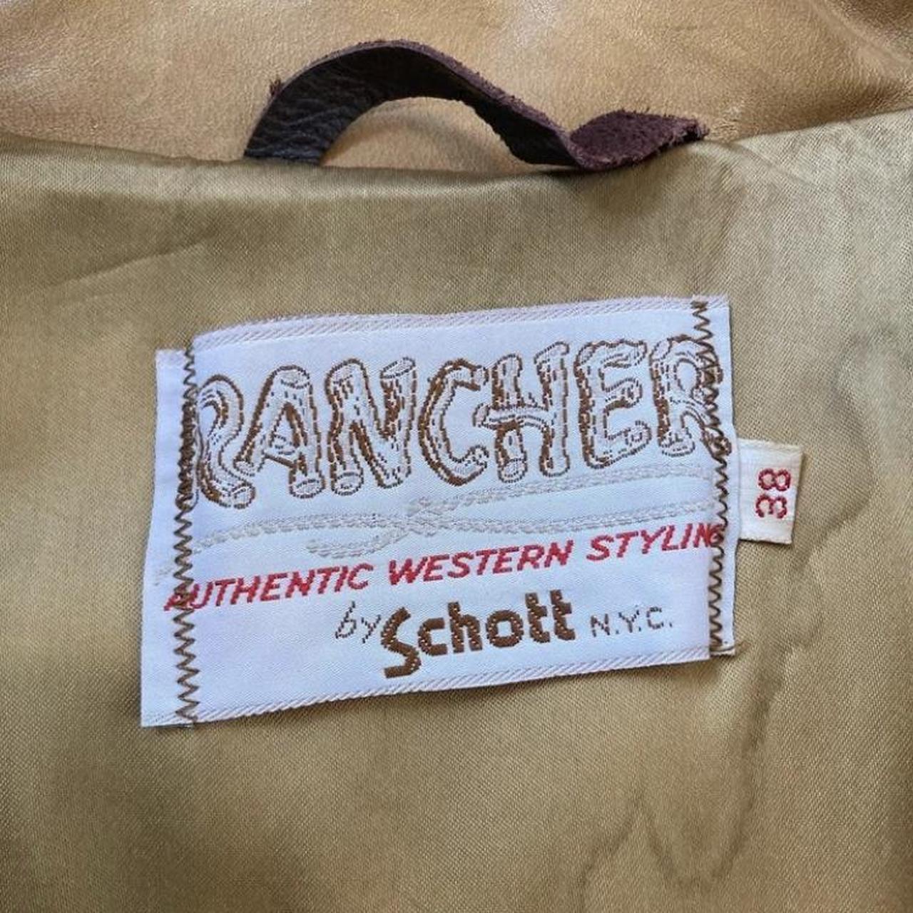 Vintage 70's Schott NYC Rancher Cream Leather Fringe | Depop