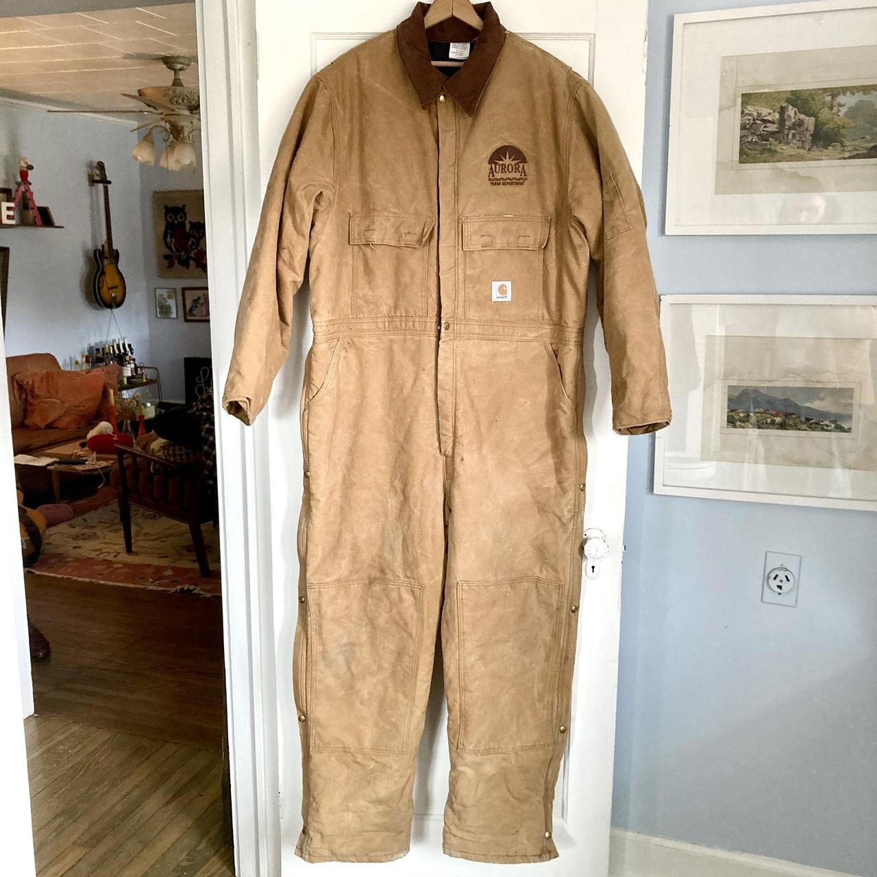 Carhartt X02 Insulated Coveralls Brown Duck Size... Depop