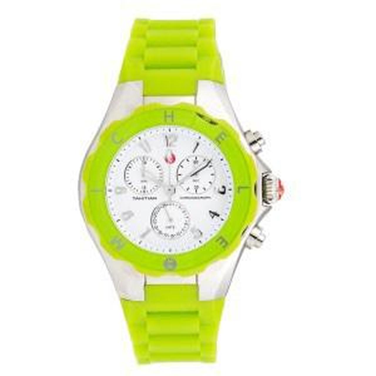 Michele Tahitian Jelly Bean Stainless Steel Green