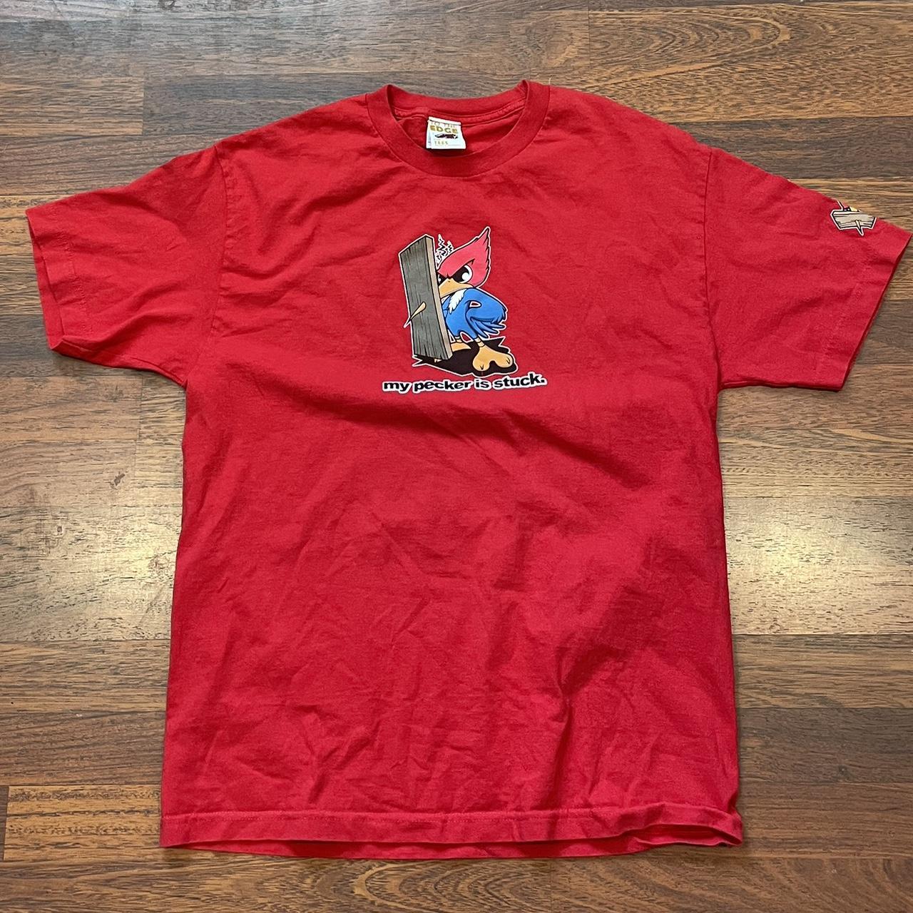 Vintage Woodpecker Parody Tee My pecker is stuck | Depop