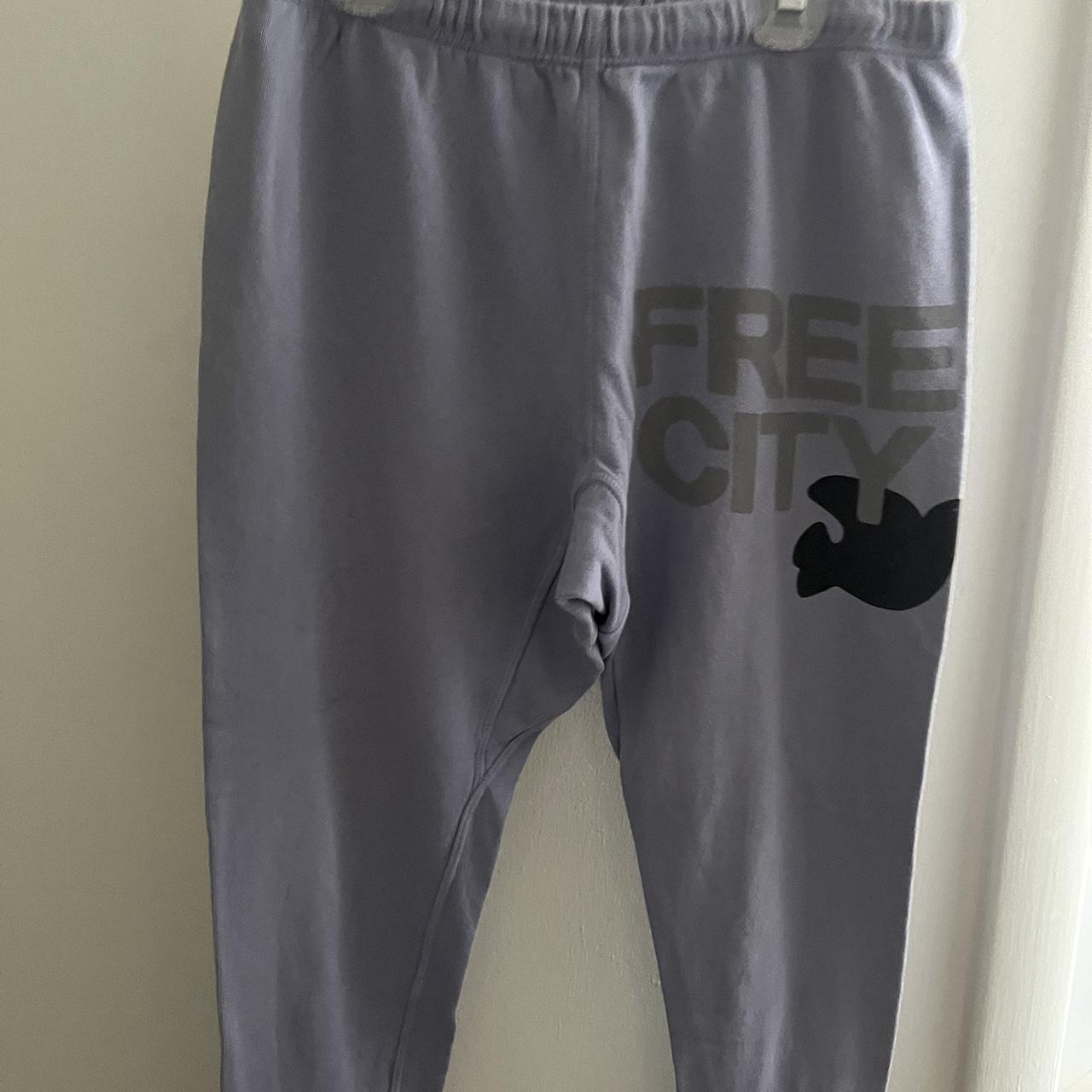 lavender Capri free city sweatpants, size small DM... Depop