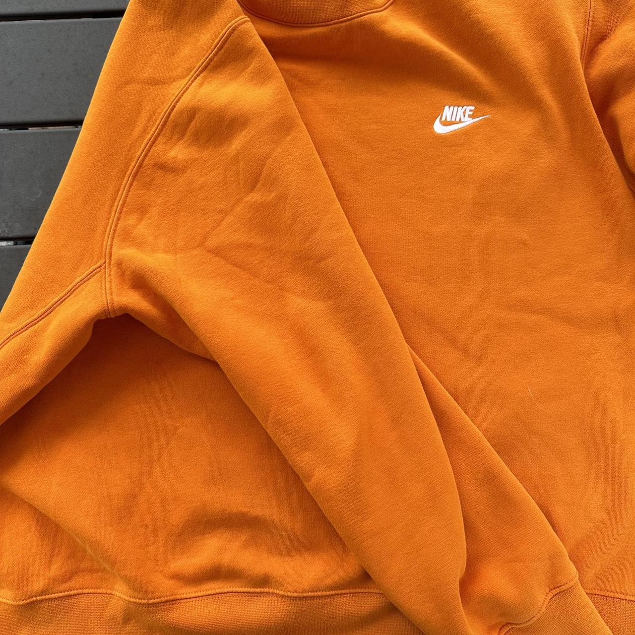 Orange Nike sweatshirt In perfect condition Size... - Depop