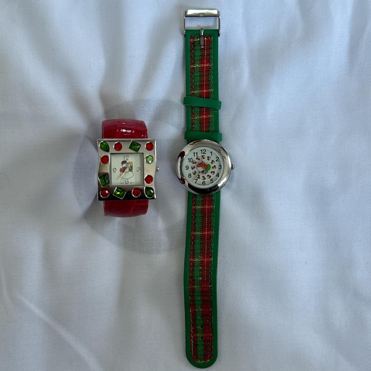 2 WATCH BUNDLE super cute christmas watches red... Depop