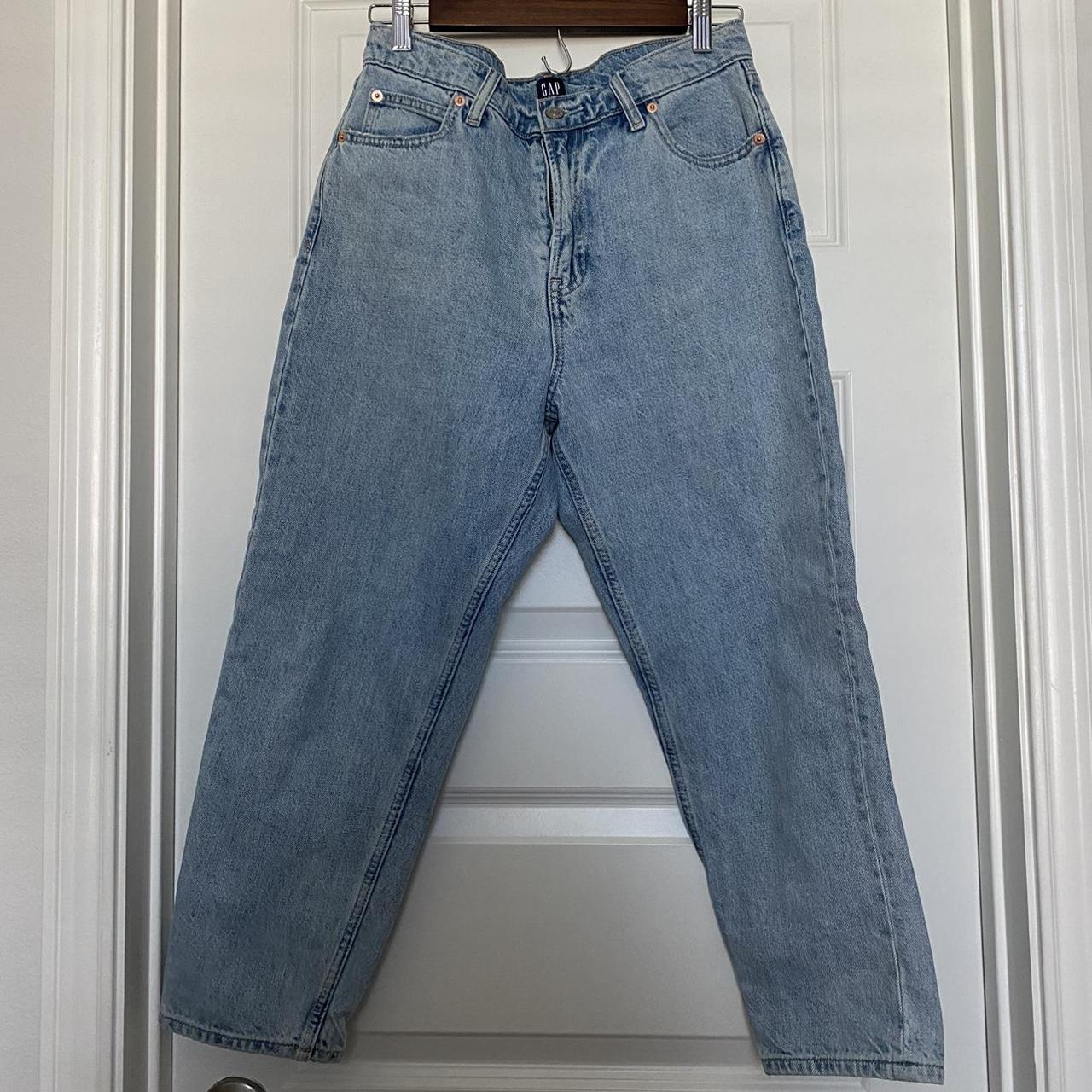 Gap mom jeans ~ petite size 8 ~ high waisted,... - Depop