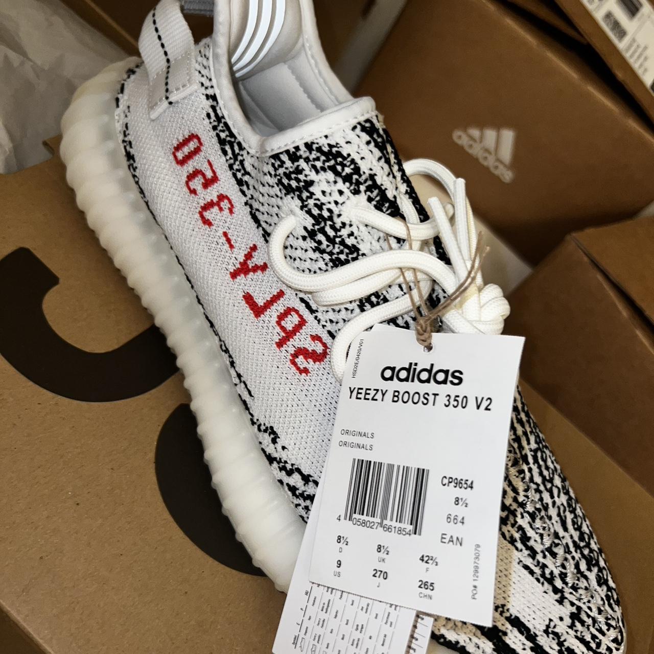 yeezy zebra size 8