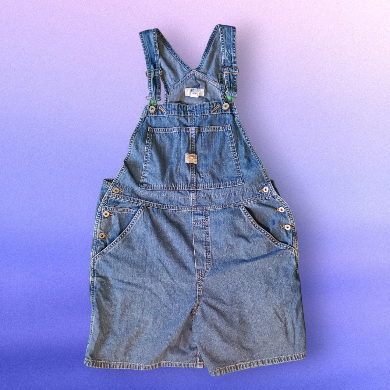 Old Navy denim overalls shortfalls shorts. Made of... - Depop