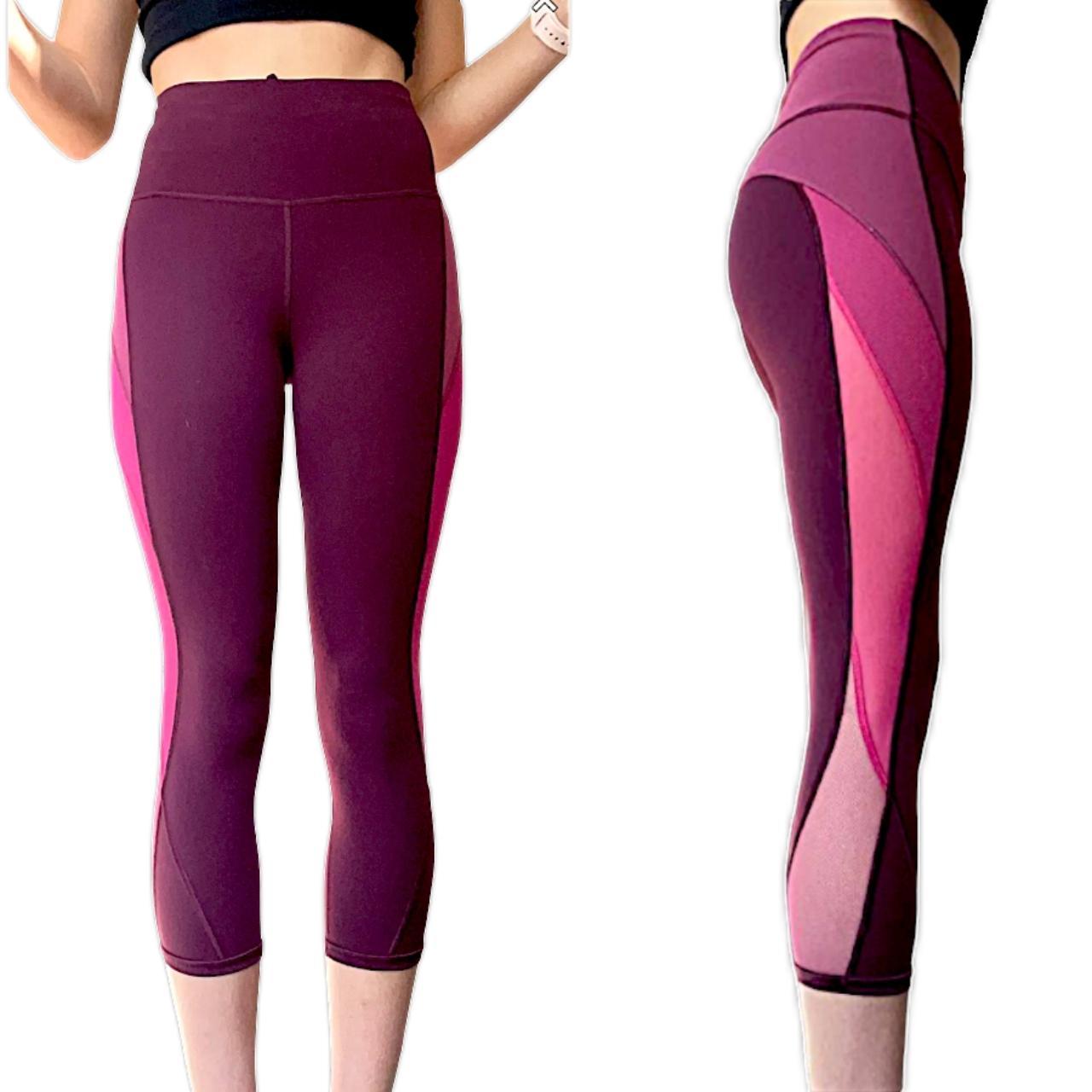 Lululemon pink ombre leggings best sale