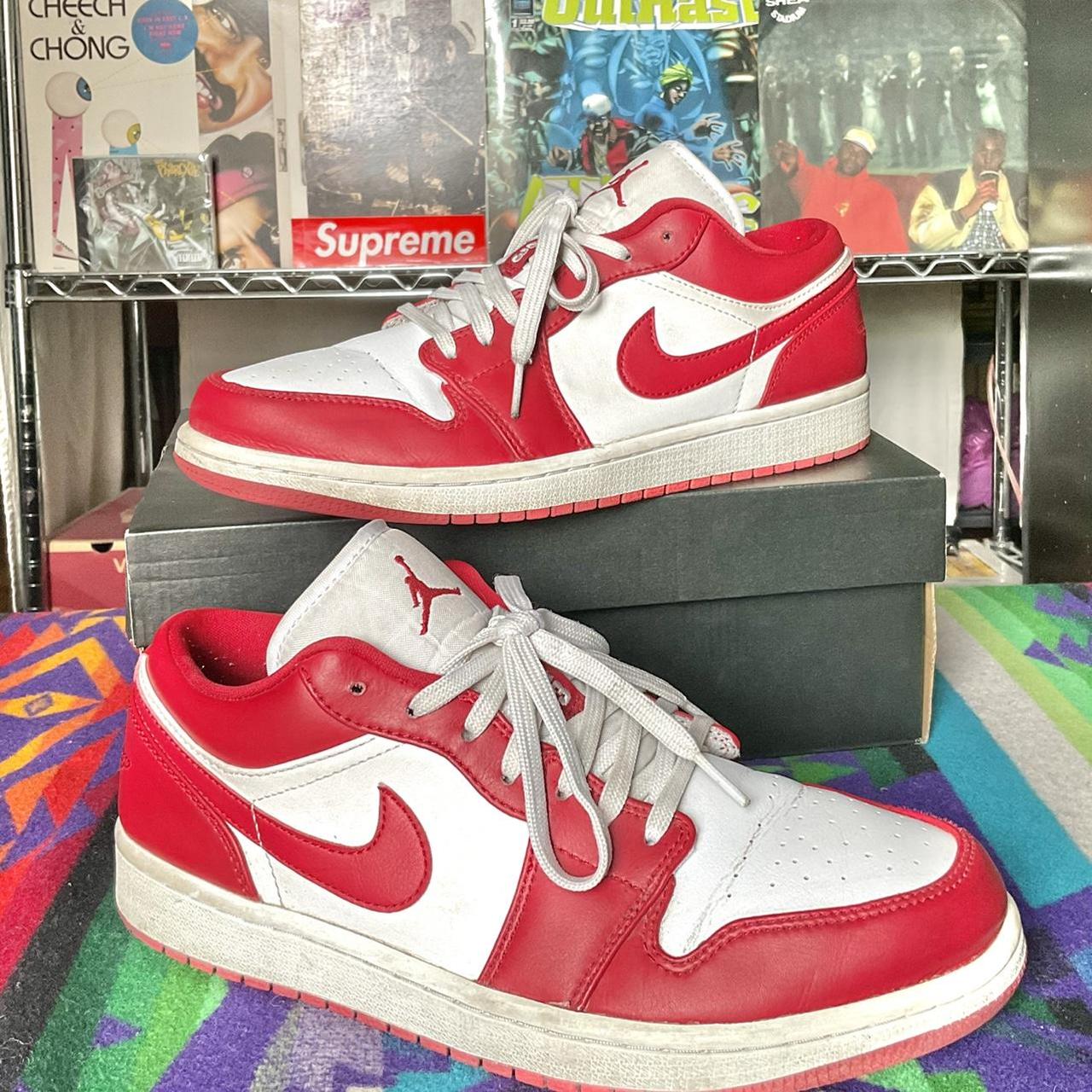 Air Jordan 1 low Gym Red - Mens 8.5 -Good condition... - Depop