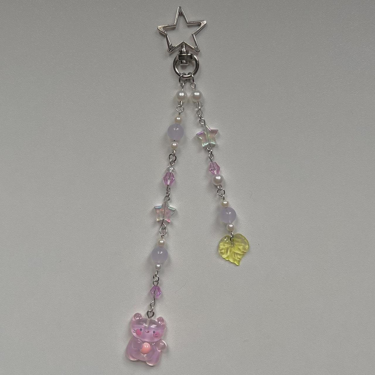 Purple Kitty Keychain ❥ ~ feel free to message me... - Depop