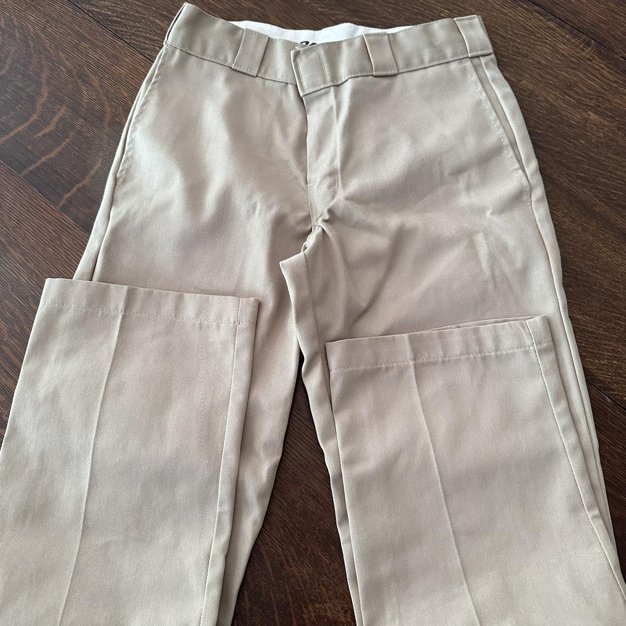 Dickies Women's Cream and Tan Trousers | Depop