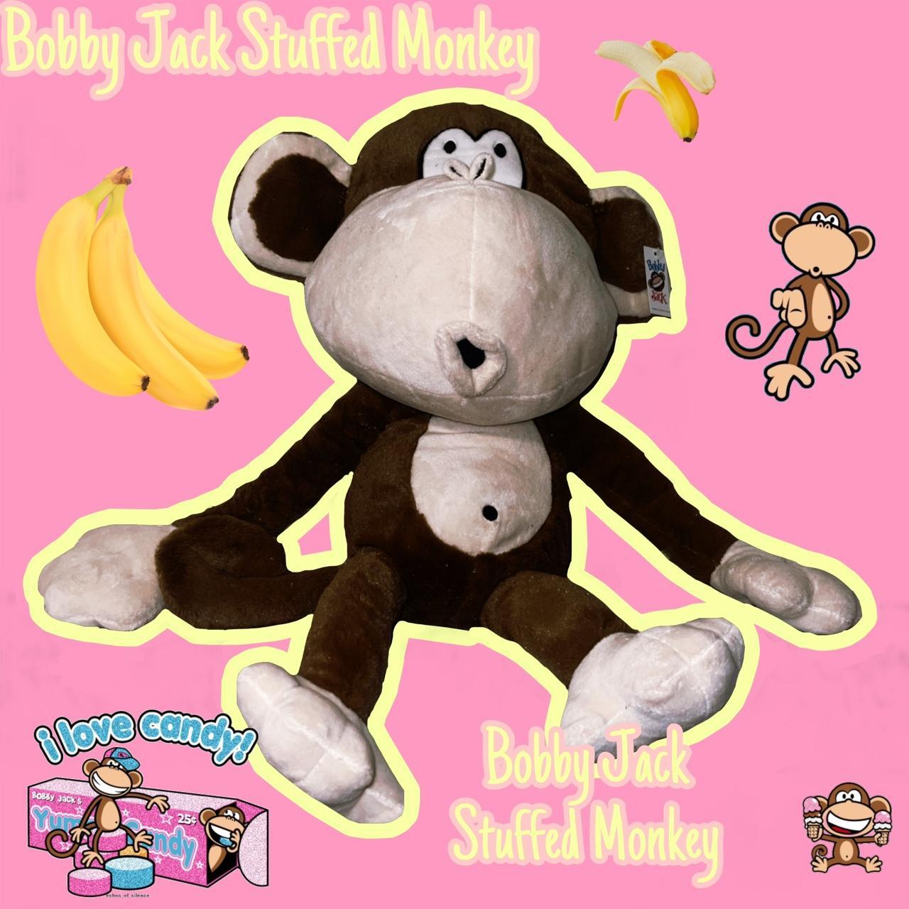 BOBBY JACK LARGE STUFFED MONKEY NEW WITH TAGS... - Depop