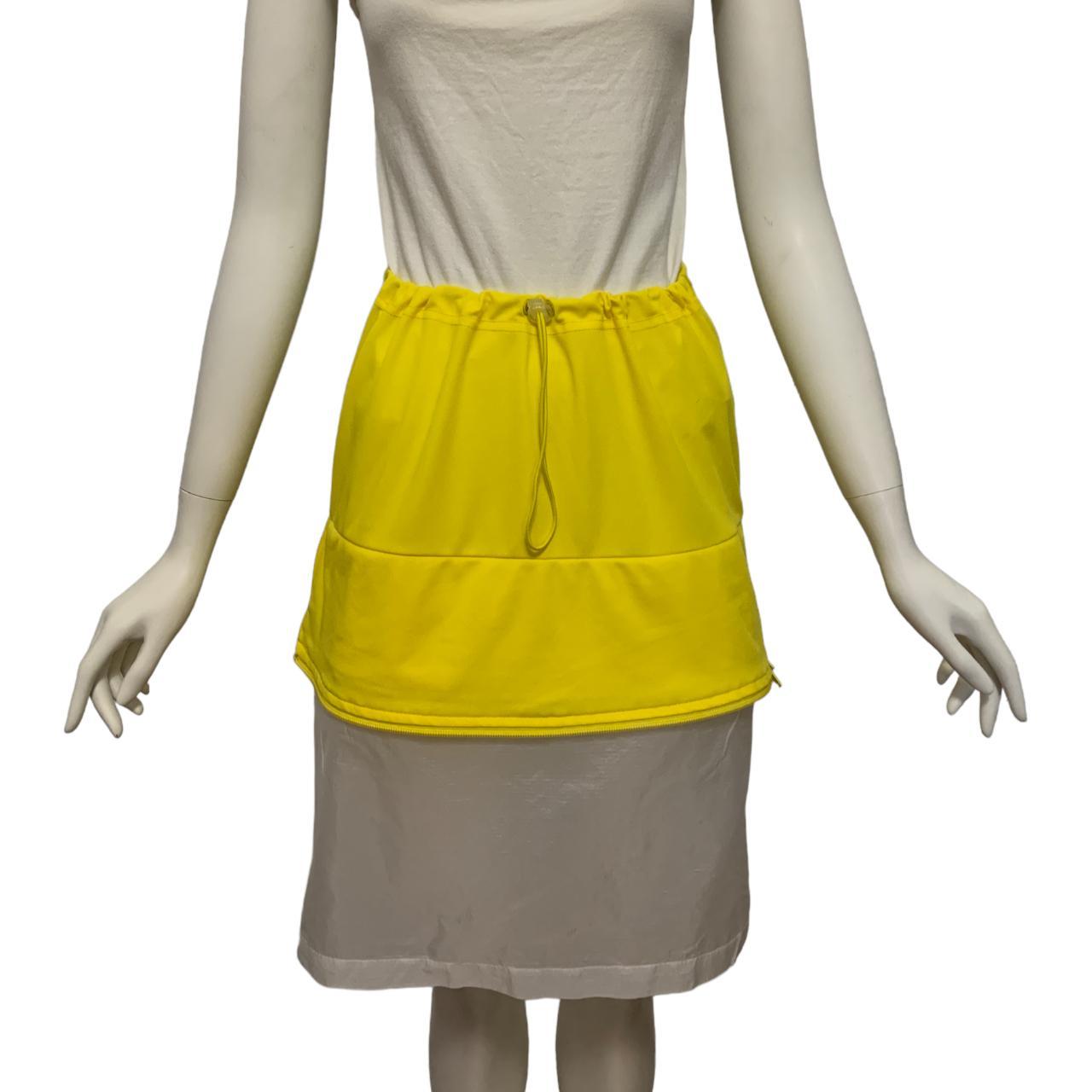 Walter Van Beirendonck Women's Yellow and Grey Skirt