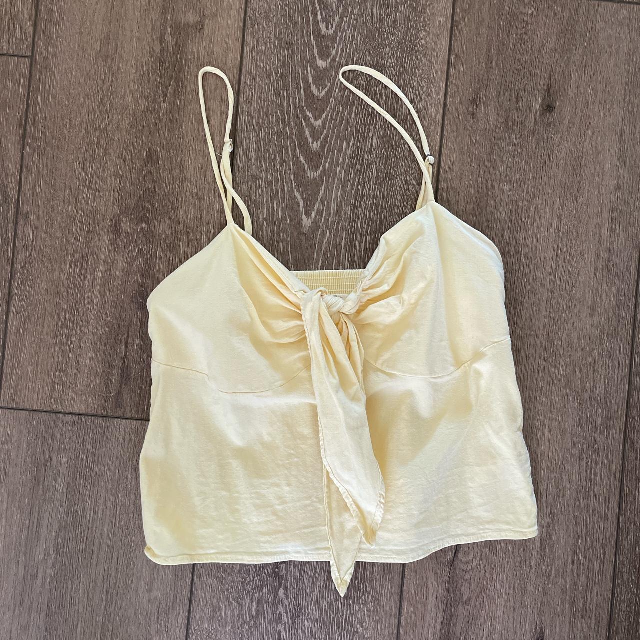 Brandy Melville Tank Yellow picnic aesthetic... Depop