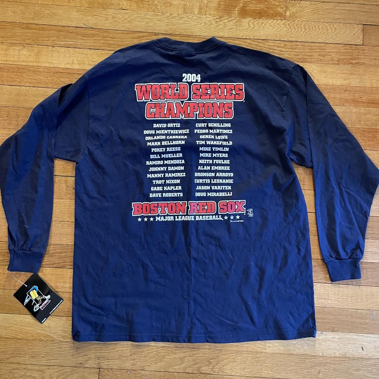 2004 Boston Red Sox World Series T-shirt. Size - Depop