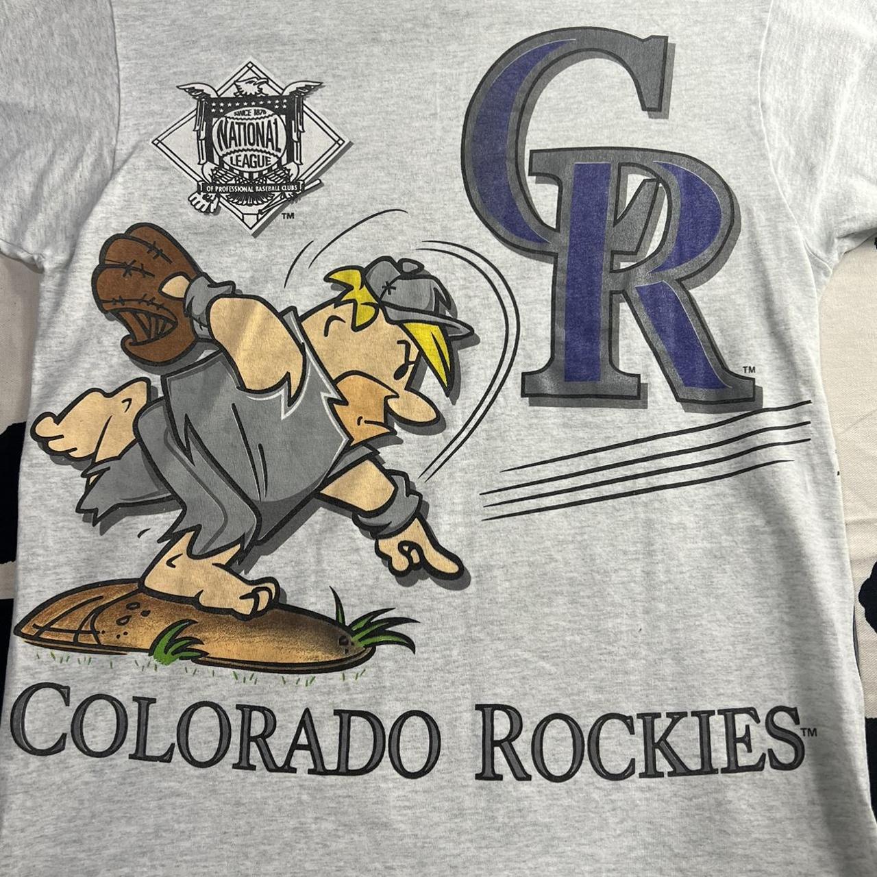 Vintage Colorado Rockies the Game T-shirt Large 1994 Black Mlb 