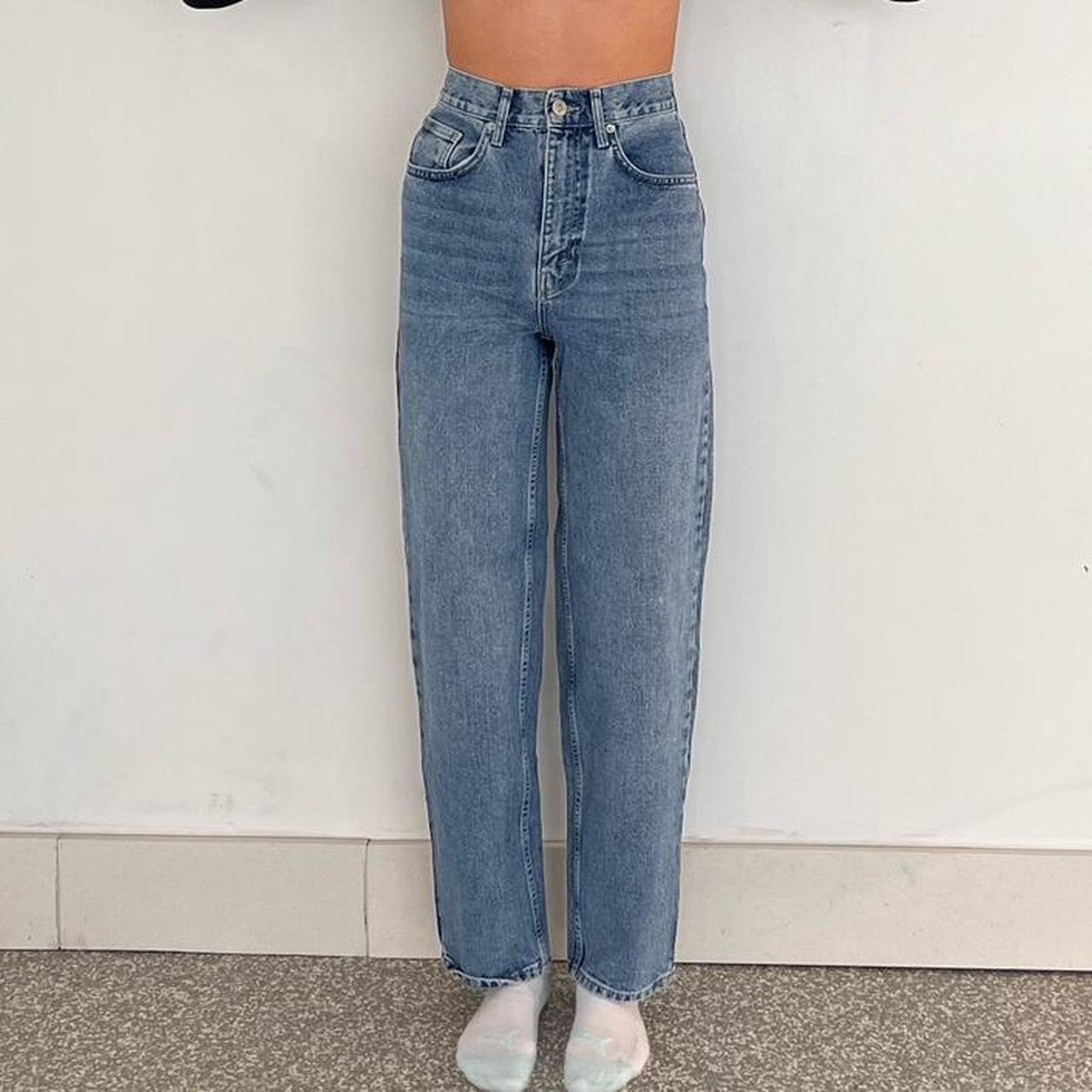 BDG Urban Outfitters Blue Corduroy Mom Jeans Womens Size 28 High Waisted