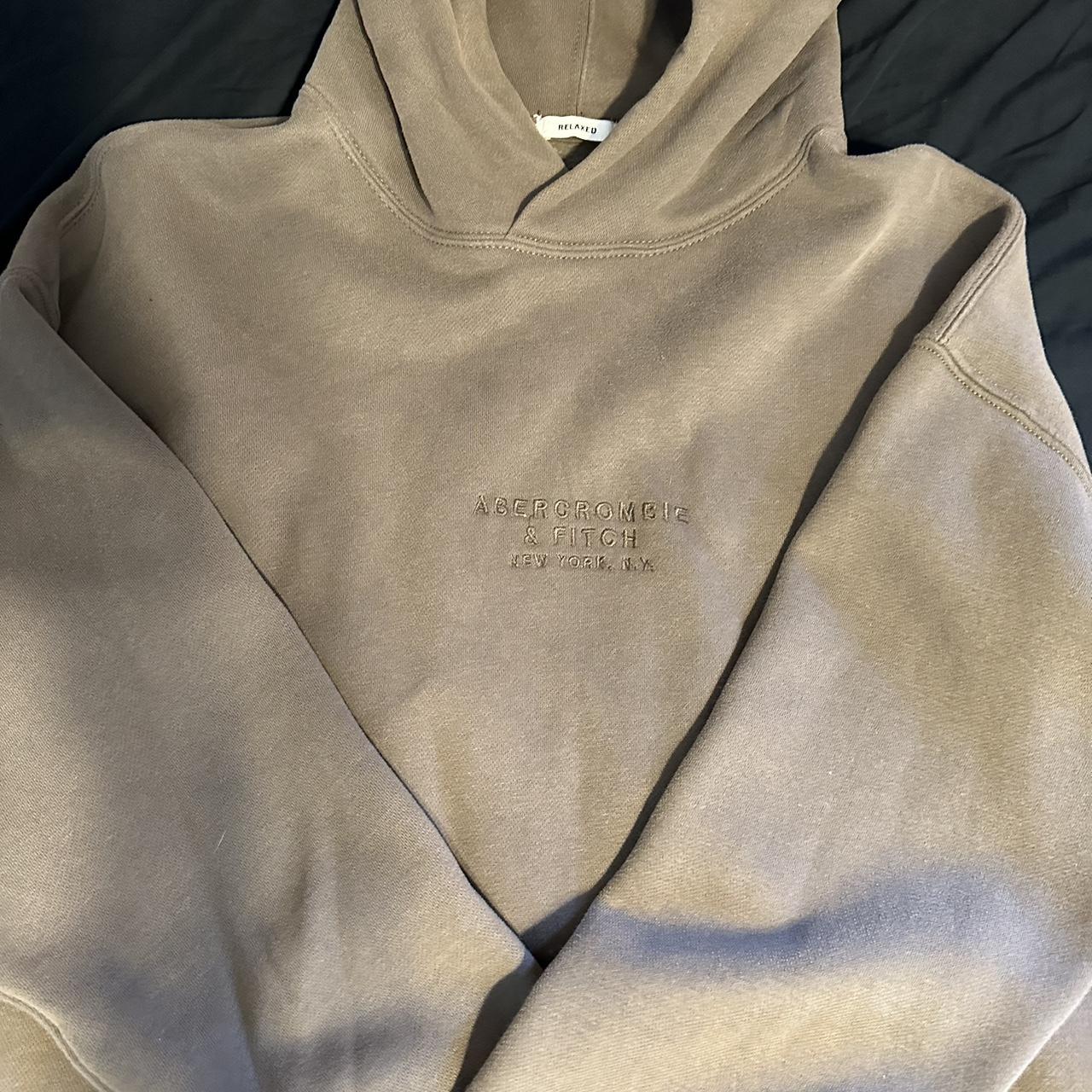 Abercrombie & Fitch Men's Brown Hoodie | Depop