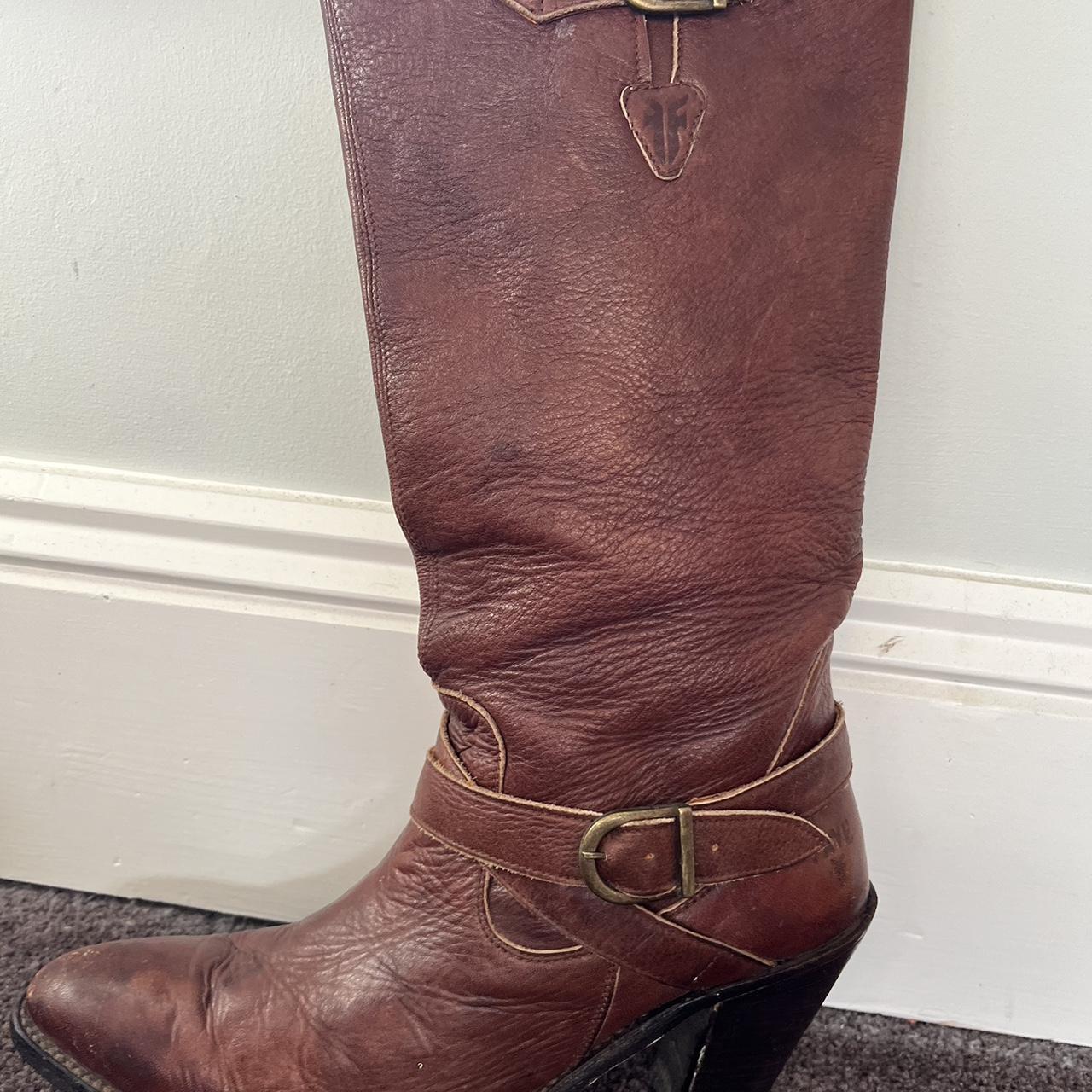 New FRYE top Brown Boots Size 9.5M