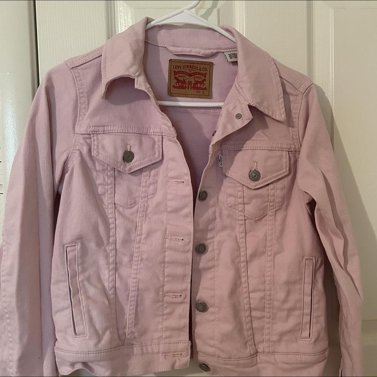 Levi pink shop denim jacket