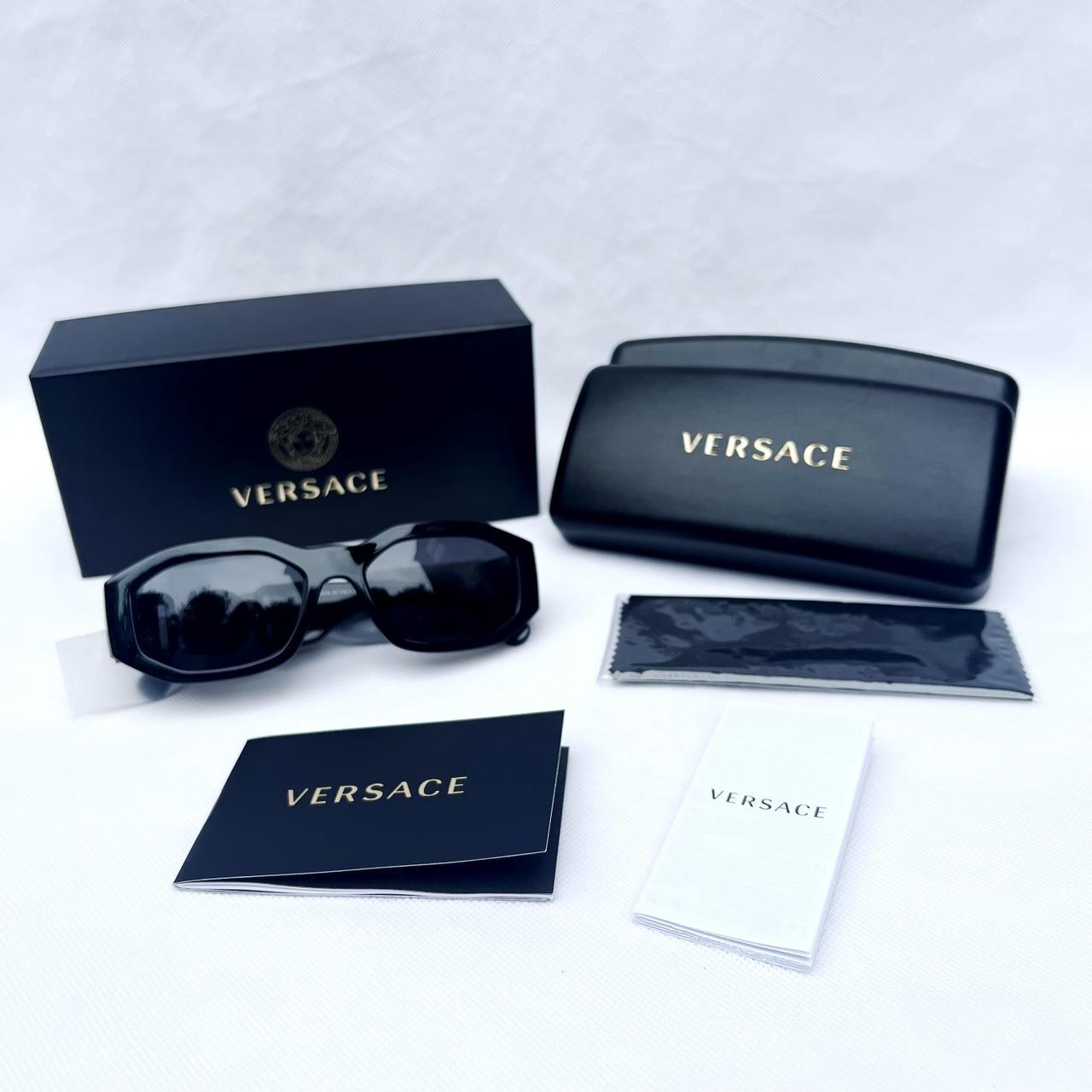 BNIB VERSACE MEDUSE SHADES Black on black Medusa. Depop