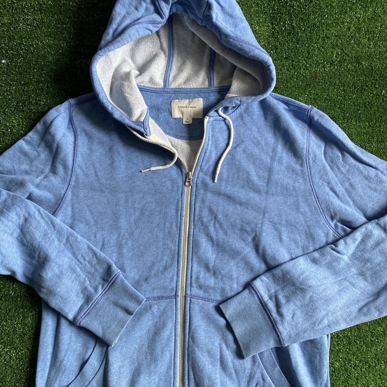 Free shipping Country road zip hoodle in light blue. - Depop