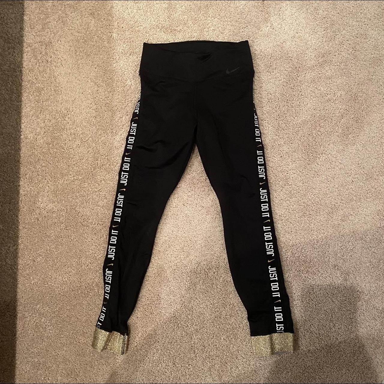 nike leggings just do it black