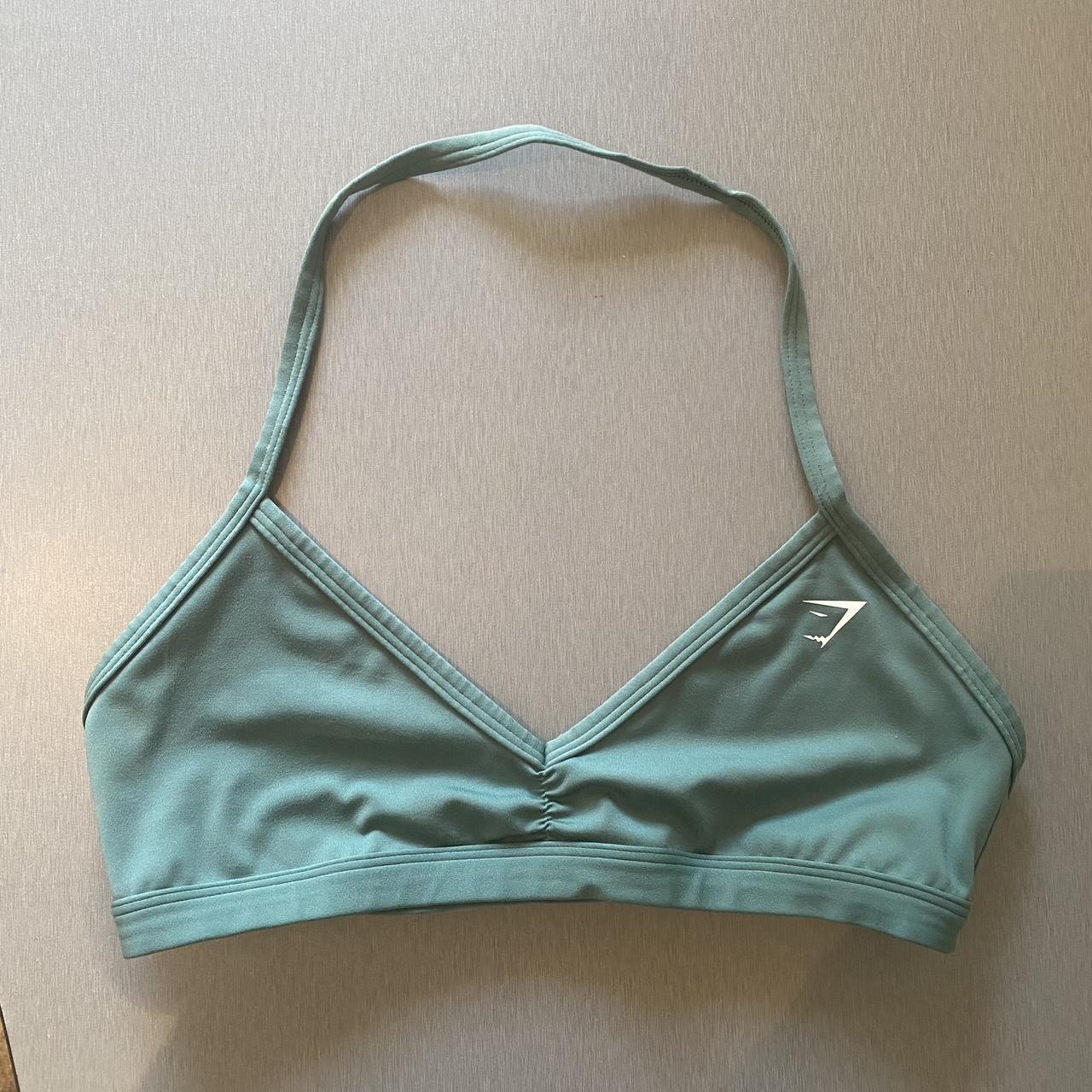 Gymshark Minimal Sports Bra — Dusk Green Size M So... - Depop