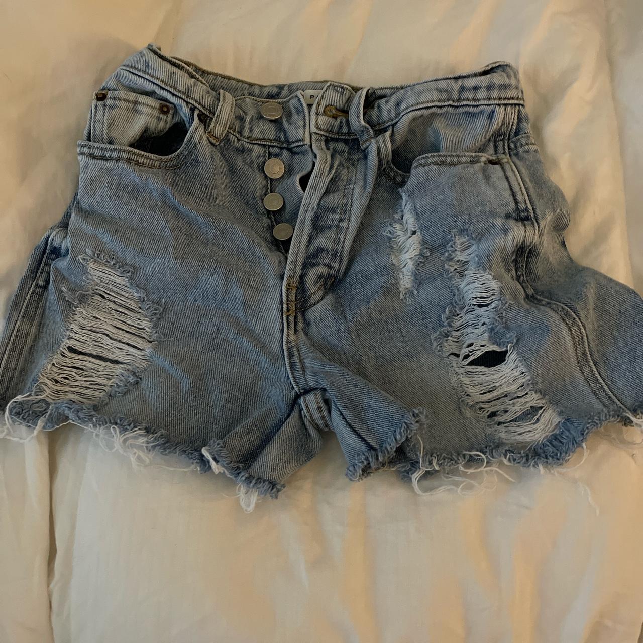 jean shorts from pacsun size 23, fit a 24 good. worn... - Depop